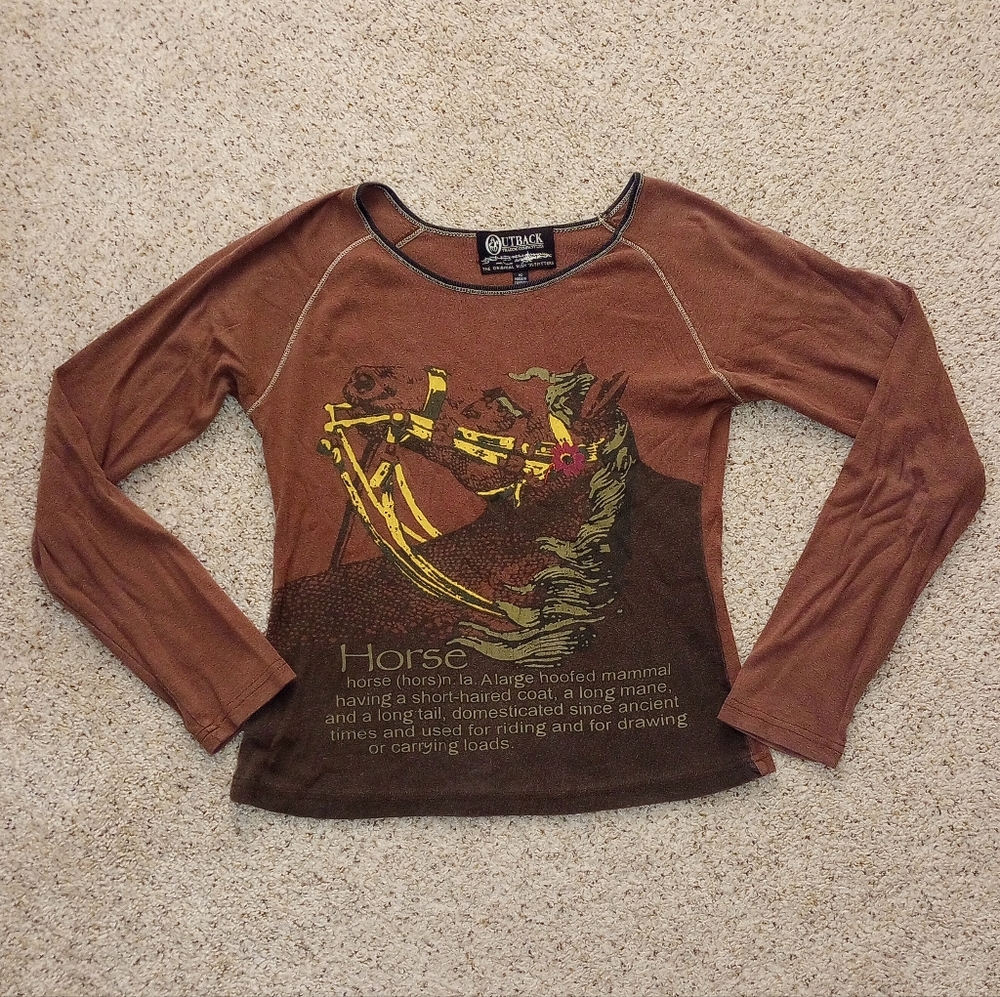 Outback Trading Company Horse Shirt